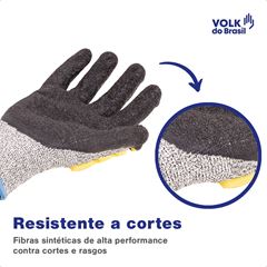 LUVA VOLK IMPACTO CUT TAM G CA38654 - 101506659G