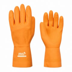 LUVA VOLK LATEX LARANJA REFORCADA TAM M CA37815 - 105307105M
