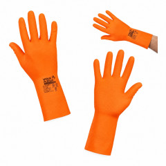 LUVA VOLK LATEX LARANJA REFORCADA TAM M CA37815 - 105307105M
