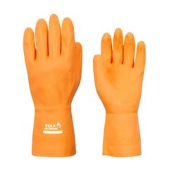 LUVA VOLK LATEX LARANJA REFORCADA TAM M CA37815 - 105307105M