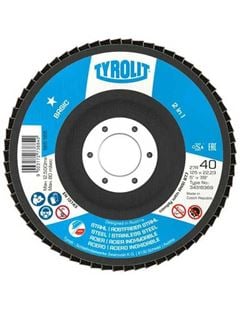 DISCO FLAP TYROLIT 4.1/2  X7/8   ZIRCONADO 115MM GRAO 120 BASIC ZA120QB - 34318368