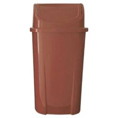 LIXEIRA LAR PLASTICOS 060 LITROS TAMPA BASCULANTE MARROM