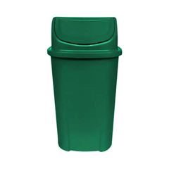 LIXEIRA LAR PLASTICOS 060 LITROS TAMPA BASCULANTE VERDE