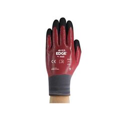 LUVA ANSELL EDGE 48-919 TAM 09-G PRETO/VERMELHO CA43203