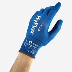 LUVA ANSELL HYFLEX 11-818 TAM 07-P AZUL CA33395