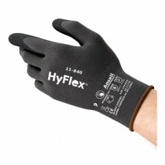 LUVA ANSELL HYFLEX 11-840 TAM 09-G PRETA CA33392