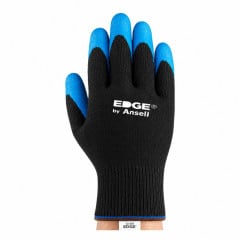 LUVA ANSELL EDGE 48-305 GRIP TAM 09-G AZUL/PRETA CA31924