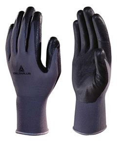 LUVA DELTAPLUS NITRILO CINZA/PRETO TAM G CA34858 - VE722