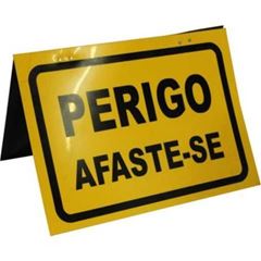 CAVALETE PLASTCOR PARA CAMINHAO PERIGO AFASTE-SE 34X47