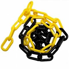 CORRENTE PLASTCOR ZEBRADA PEQUENO PRETO/AMARELO PCT.100MTS - 70010818
