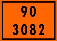PLACA PLASTCOR NUMEROLOGIA NBR7500 BIODIESEL 90/3082 30X40CM