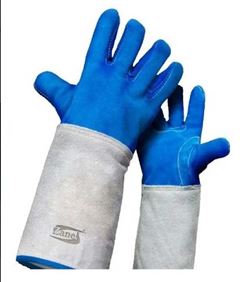 LUVA ZANEL RASPA IGNIFUGADA PUNHO 20CM COM FORRO INTERNO TOTAL CA28750 - D20GOKP
