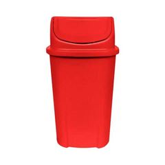 LIXEIRA LAR PLASTICOS 060 LITROS TAMPA BASCULANTE VERMELHA