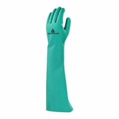 LUVA DELTAPLUS NITRILICA VERDE 46CM SEM FORRO TAM 09-G CA36469 - VE846