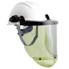 KIT LEDAN NR10 CAPACETE BRANCO COM PROTETOR FACIAL 158 ARC CA46765/14712