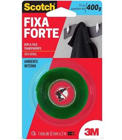FITA DUPLA FACE 3M FIXA FORTE 19MMX2MT TRANSPARENTE - HB004419881
