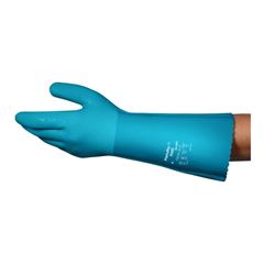 LUVA ANSELL ALPHATEC 04-003 PVC AZUL 36CM TAM 10-XG CA43410