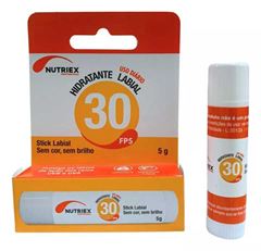 PROTETOR LABIAL HIDRATANTE NUTRIEX FPS30 SEM COR SEM BRILHO 5GR