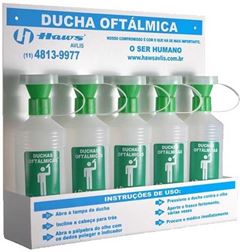 DUCHA OFTALMICA HAWS-AVLIS D001-505 EM ACRILICO KIT 05UNIDADES 500ML