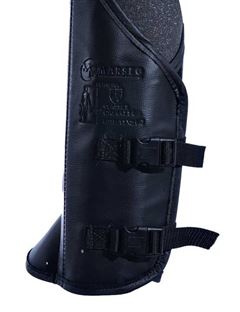PERNEIRA BIDIM JOG 03 TALAS PVC PRETA 02 FIVELAS FECH. VELCRO CA44234
