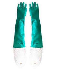 LUVA PLASTCOR PVC OMBREIRA 70CM COM FORRO TAM 9.5 6005PA