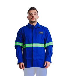 CAMISA MAICOL NR10 PERSONALIZADO MATEUS RISCO II AZUL TAM M CA44108