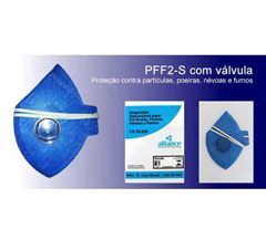 RESPIRADOR ALLIANCE PFF2 COM VALVULA AZUL CA39236 - UAL121700