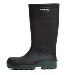 BOTA ECOBOOTS POLYTECH PRETO BICO COMPOSITE N42 SOLADO VERDE CA34233 - 91BPUL100