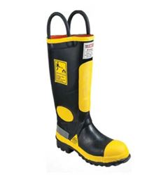 BOTA BOMBEIRO HERCULES PRETO/AMARELO N42 CA9992 - HB01440C