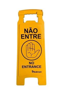 CAVALETE DE PISO BRALIMPIA NAO ENTRE 66X30CM - MVPL2001