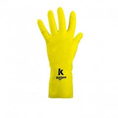 LUVA KALIPSO LATEX VERNIZ SILVER AMARELA TAM M CA32728 - 02.04.2.2