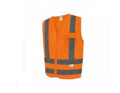 COLETE KALIPSO LARANJA REFLETIVO 01 BOLSO TAM G - 10.02.1.2