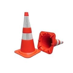 CONE FORTLINE FLEXIVEL 75CM NBR15071 LARANJA/BRANCO COM REFLETIVO - 210107900