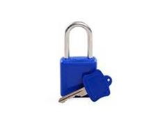 CADEADO BLOQUEIO TAGOUT HASTE ALUMINIO AZUL 38MM - CALAZ140CD